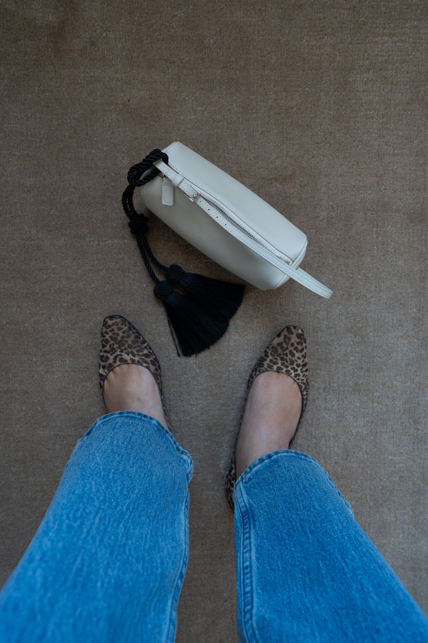 LEOPARD BALLERINA FLATS, 36