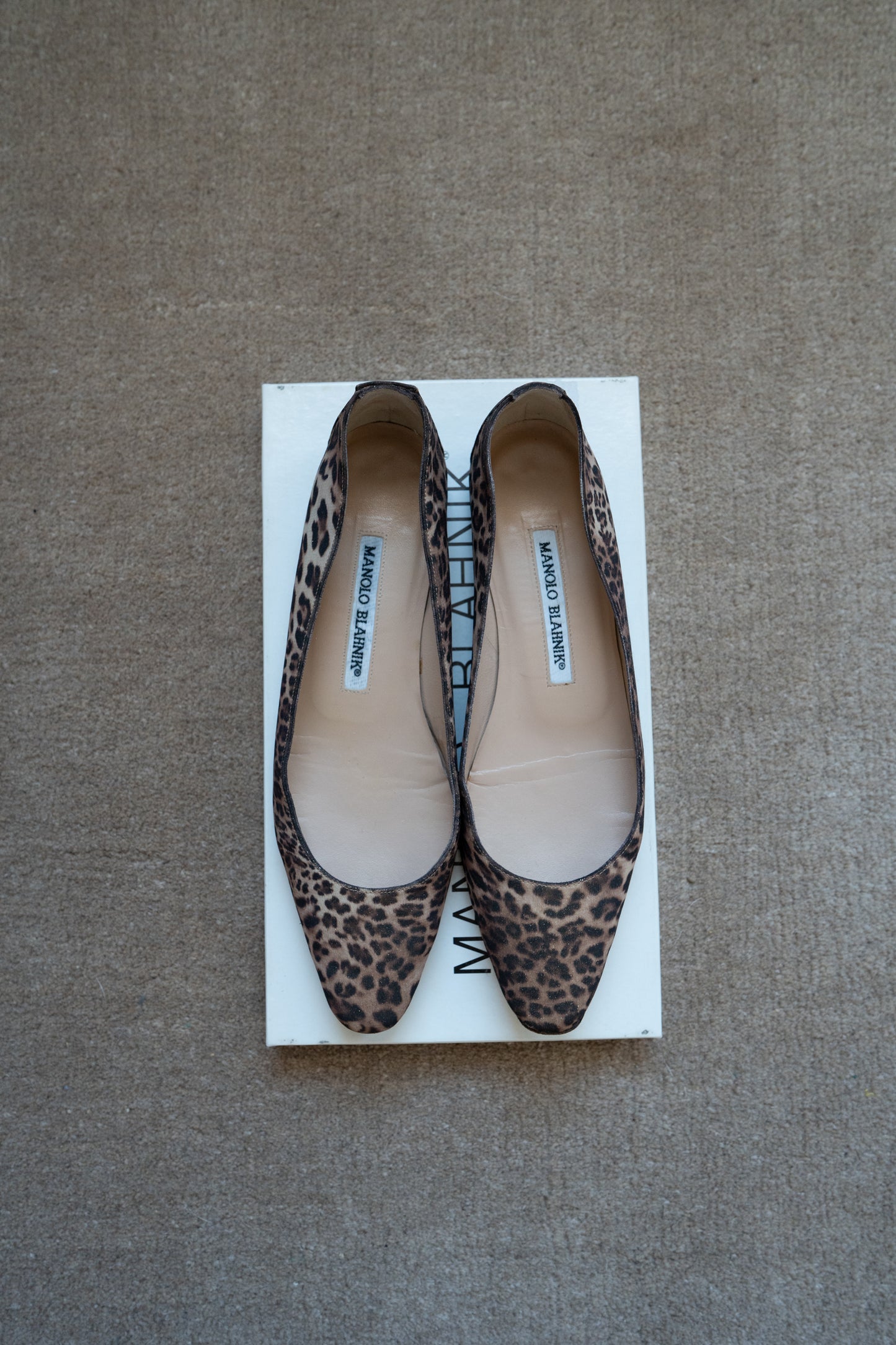 LEOPARD BALLERINA FLATS, 36