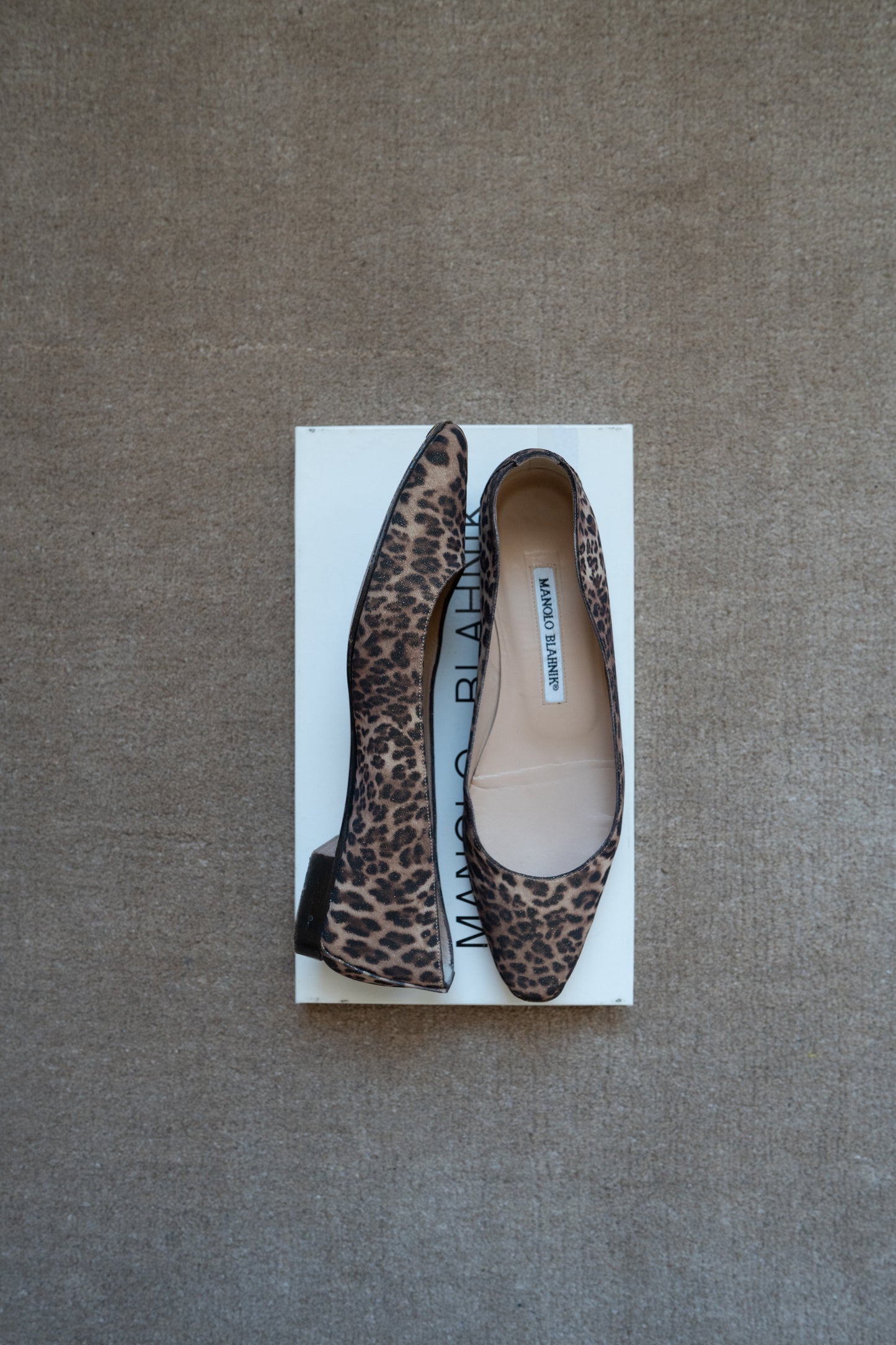 LEOPARD BALLERINA FLATS, 36