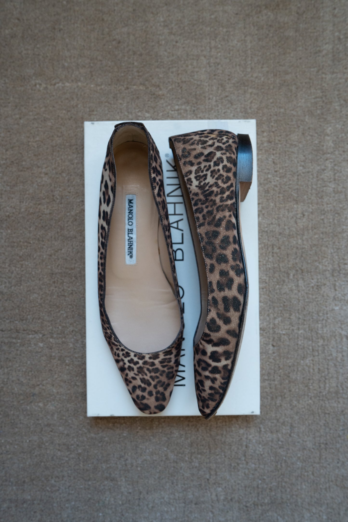 LEOPARD BALLERINA FLATS, 36