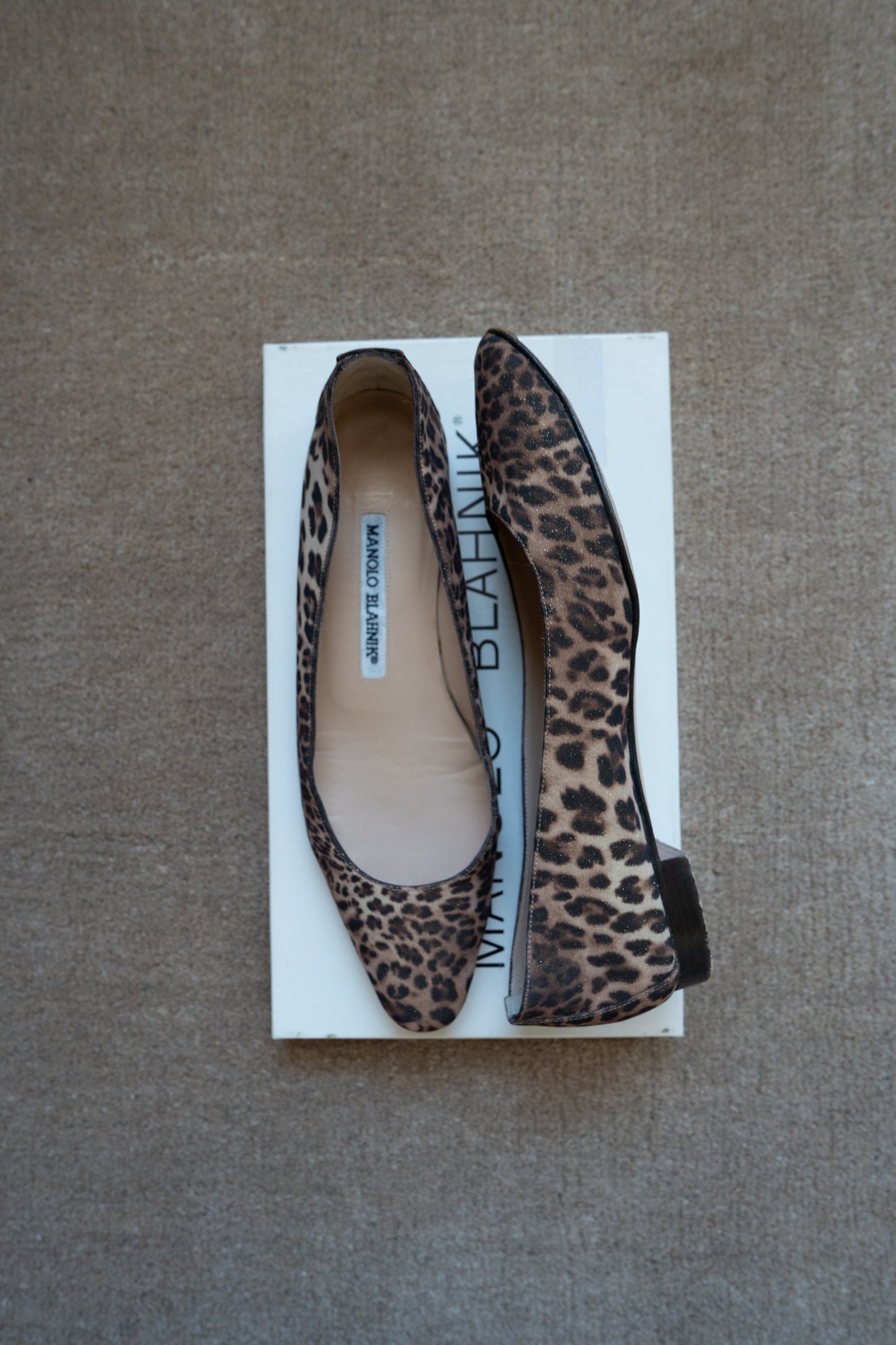 LEOPARD BALLERINA FLATS, 36