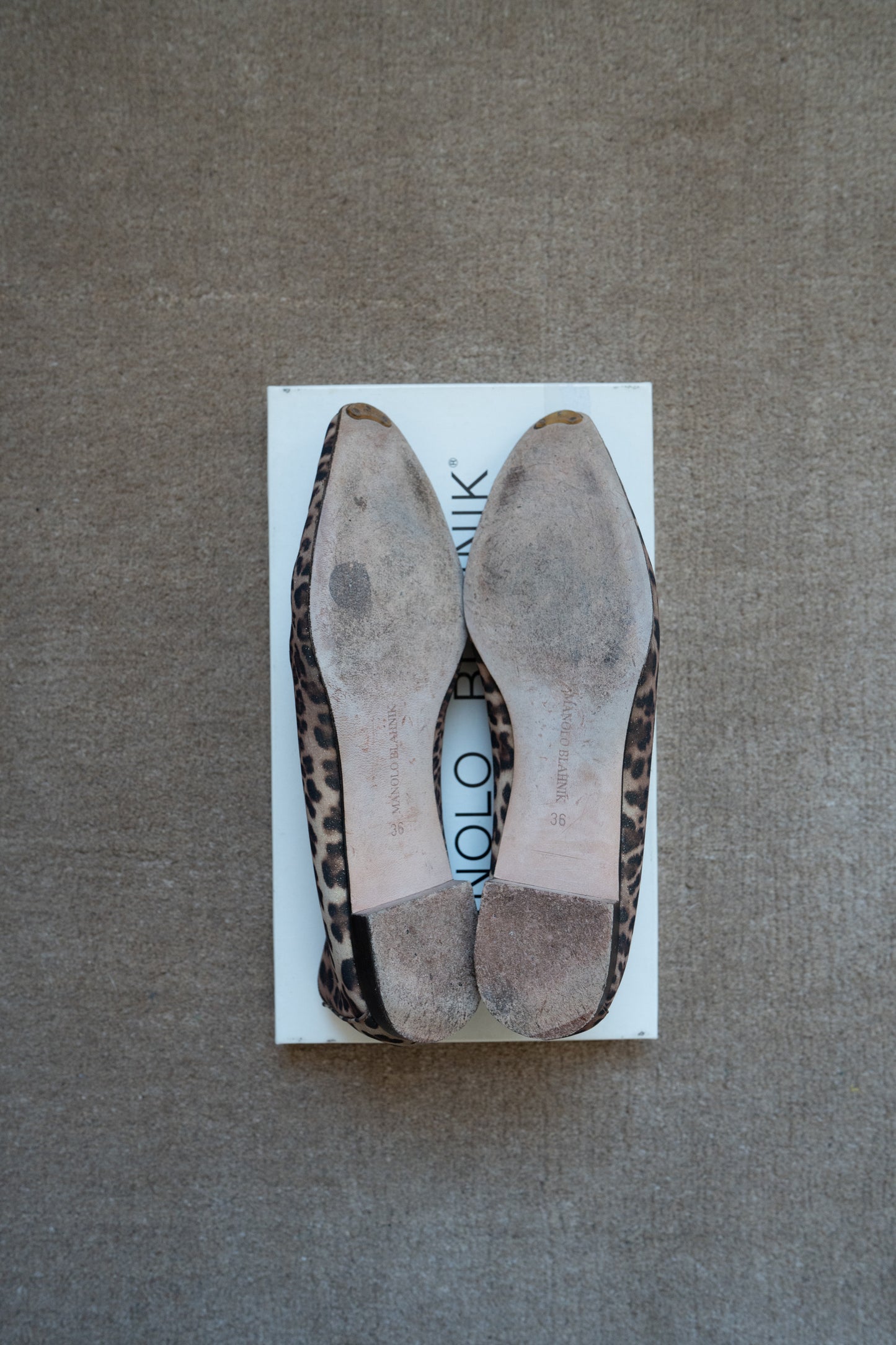 LEOPARD BALLERINA FLATS, 36